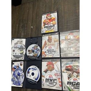 Ps2 Madden NBA NCAA MVP BASEBALL And Football 9 games